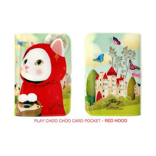 Jetoy Choo Choo cat play pocket card case holder