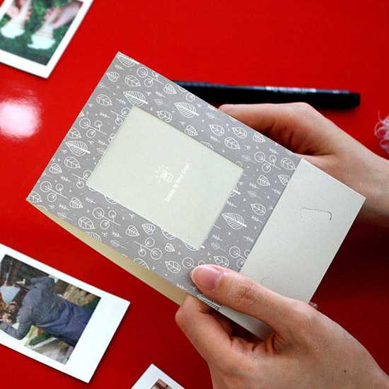 After The Rain Pattern photo frame message card