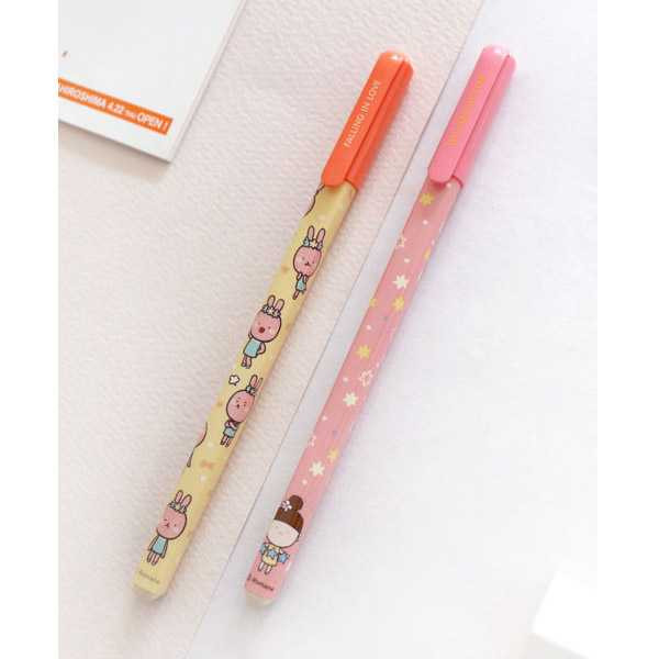 Romane MOMOs blog pattern color gel pen 0.35mm