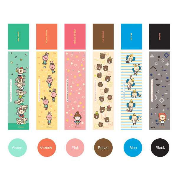 Romane MOMOs blog pattern color gel pen 0.35mm SET