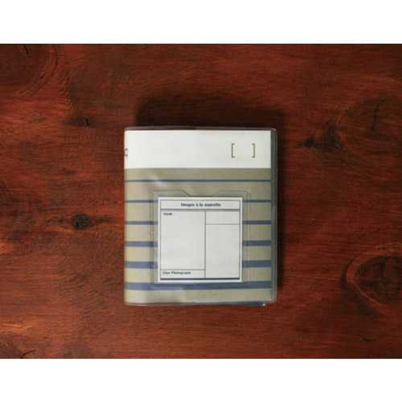 Moods&Views Cool gray pattern instax mini photo album (Cinq)