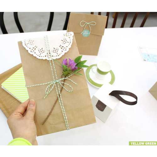 PlanD Kraft gift paper bag set
