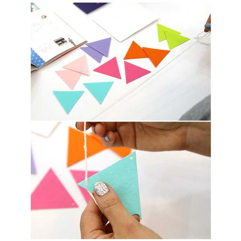 PlanD Change mood triangle felt garland PlanD Change mood triangle felt garland