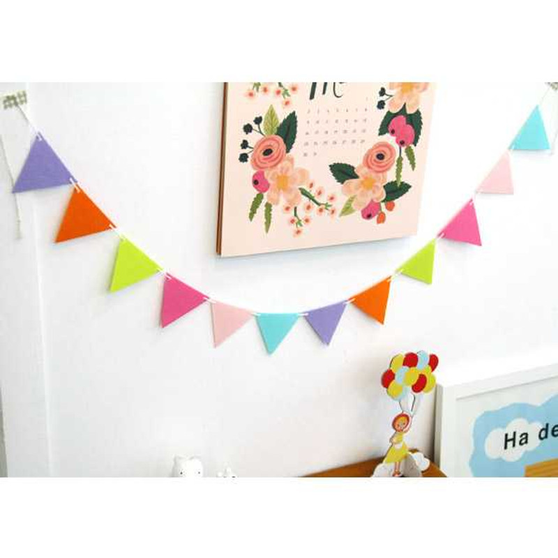 PlanD Change mood triangle felt garland PlanD Change mood triangle felt garland