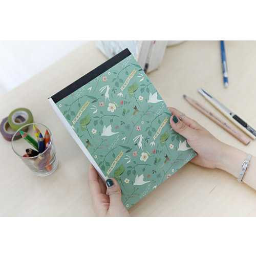 Indigo Willow story pattern lined notepad 360 pages
