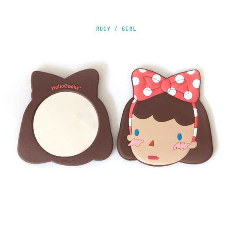 Romane Hellogeeks round handy mirror