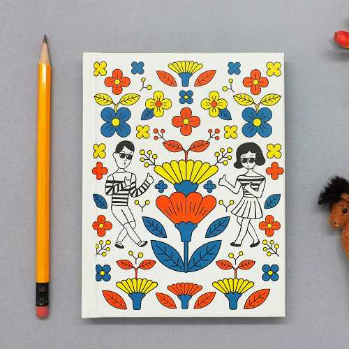 Oohlala Tabom retro hardcover lined notebook ver.2