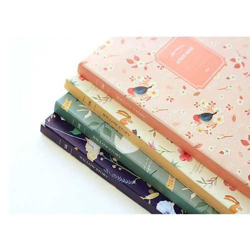 Indigo Willow story illustration lined notebook