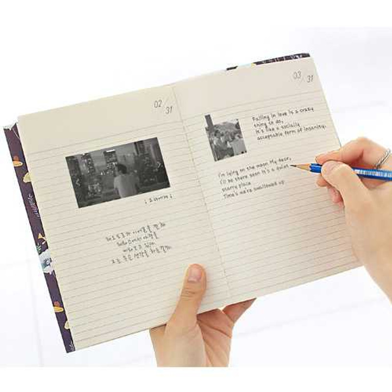 Indigo Willow story illustration lined notebook