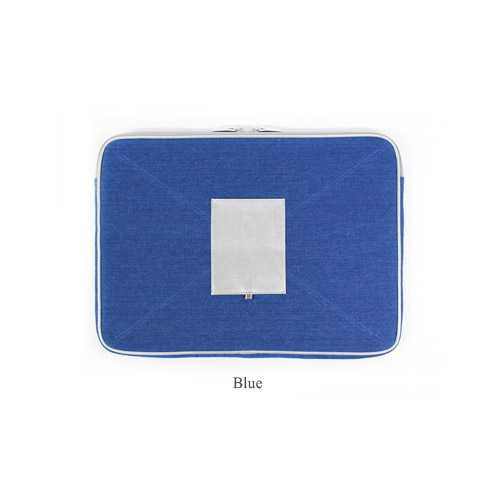 Indigo The Basic M cotton denim laptop pouch case 15 inch