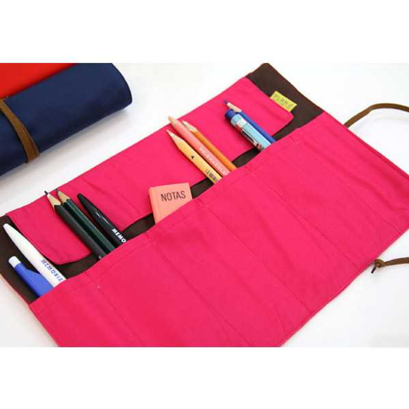 PlanD Colorful handmade roll pencil case pen pouch PlanD Colorful handmade roll pencil case pen pouch