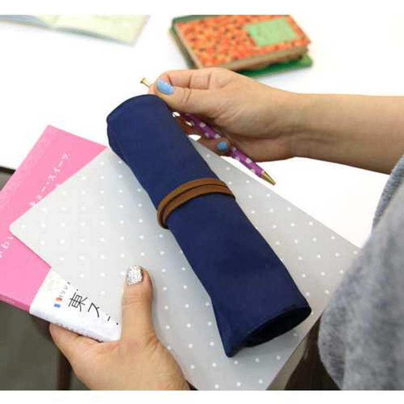 PlanD Colorful handmade roll pencil case pen pouch PlanD Colorful handmade roll pencil case pen pouch