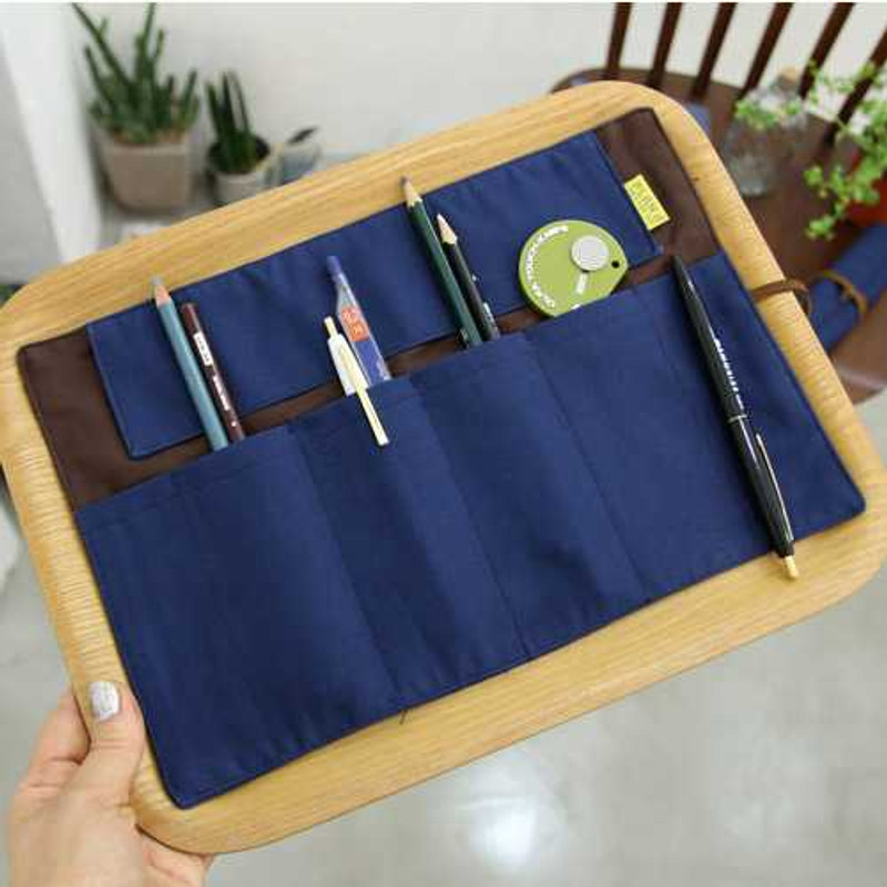 PlanD Colorful handmade roll pencil case pen pouch PlanD Colorful handmade roll pencil case pen pouch