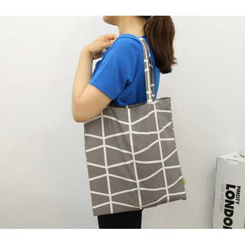 PlanD Pattern cotton tote shoulder bag