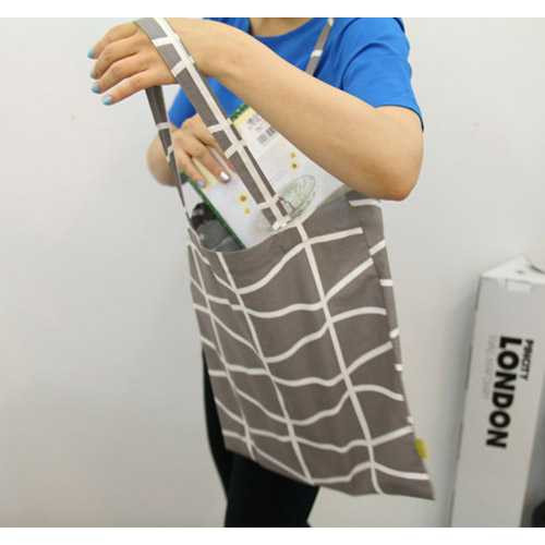 PlanD Pattern cotton tote shoulder bag
