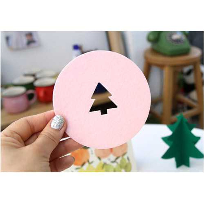 PlanD Icon felt cup coaster set of 4 pieces