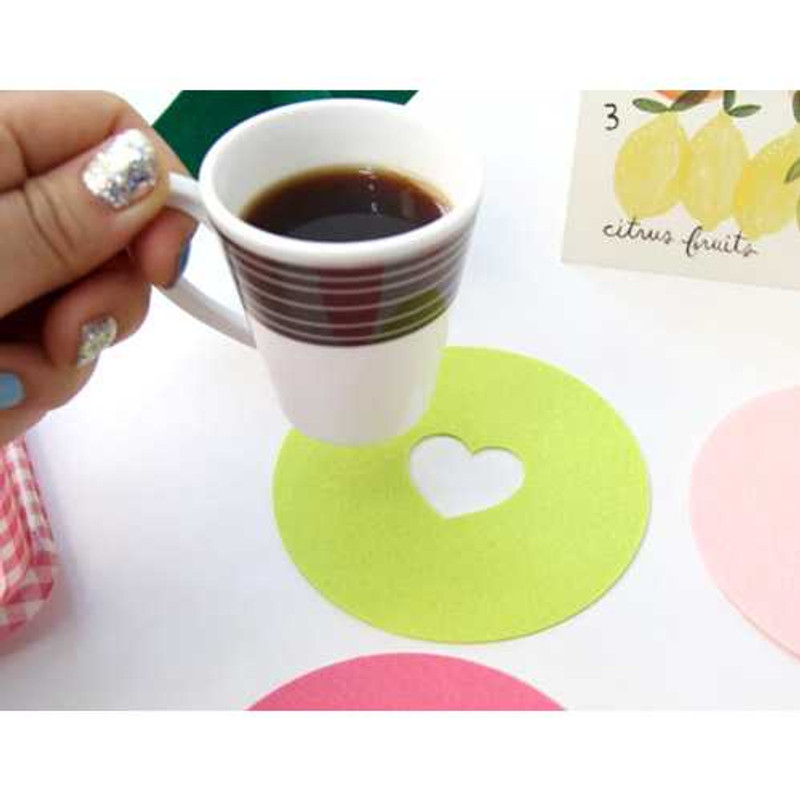 PlanD Icon felt cup coaster set of 4 pieces