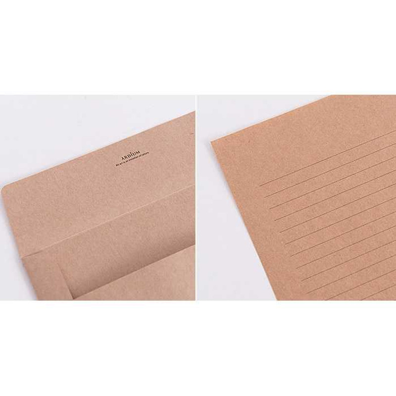Ardium Kraft letter paper and envelope set Ardium Kraft letter paper and envelope set