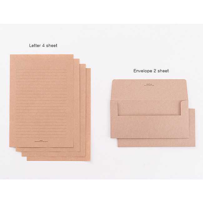 Ardium Kraft letter paper and envelope set Ardium Kraft letter paper and envelope set
