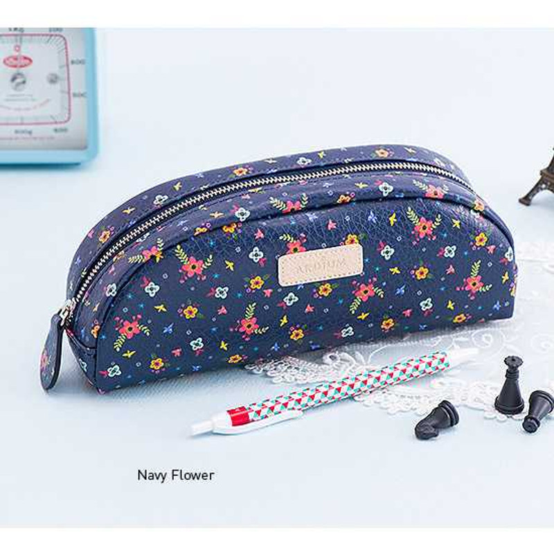 Ardium Pattern round zipper pencil case