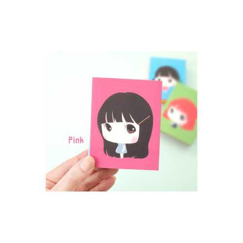 2young Cute girl folding sticky memo note set