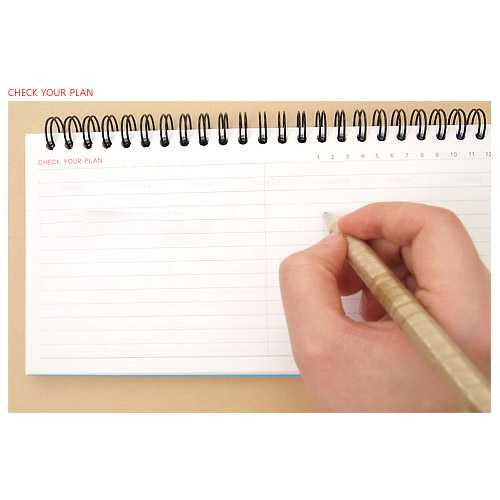 2young Wirebound 7days weekly planner scheduler