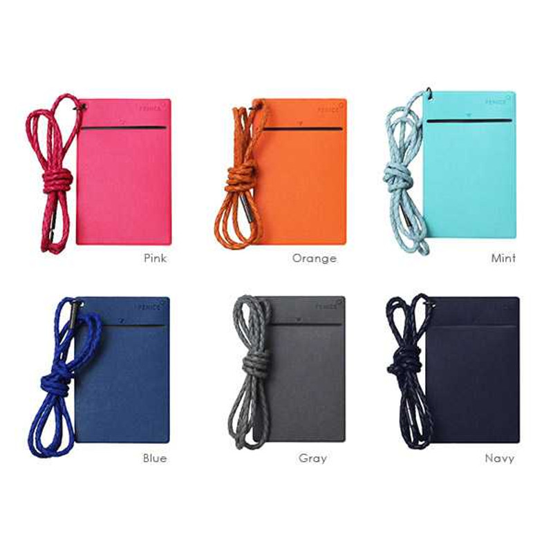 Fenice Link the mind two tone flat card holder case Fenice Link the mind two tone flat card holder case