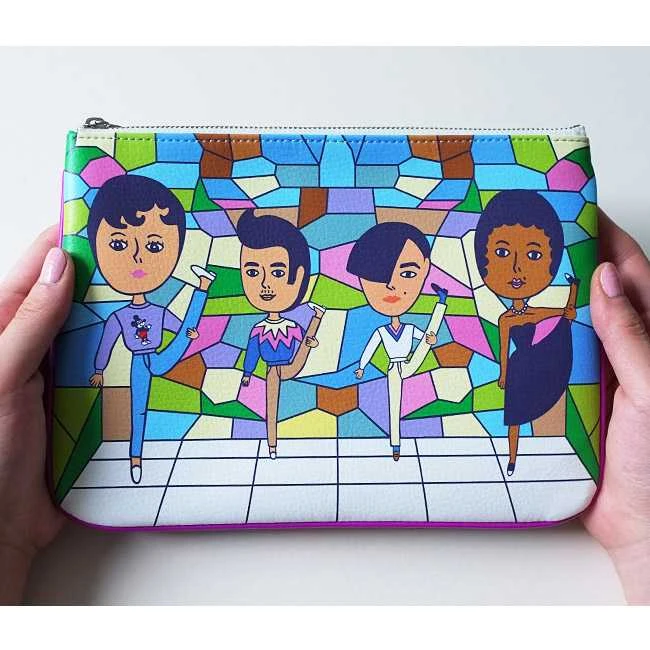 Oohlala Aurore stained glass cosmetic second pouch bag
