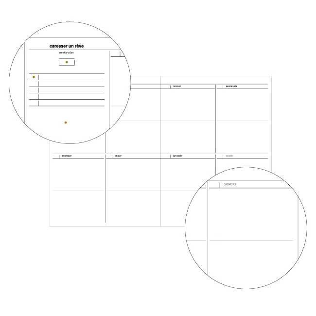Dash and dot Slim weekly planner A6 Size