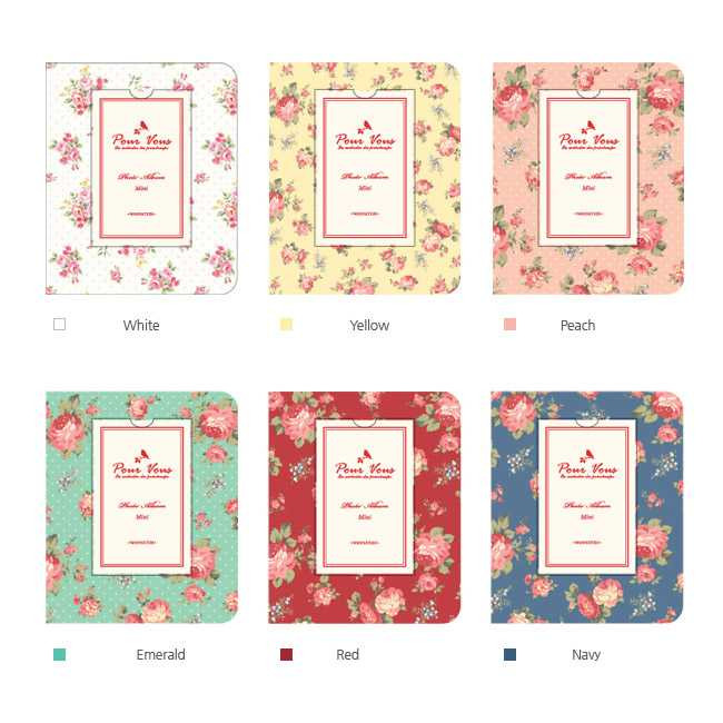 Wanna this Pour vous flower pattern instax mini photo album