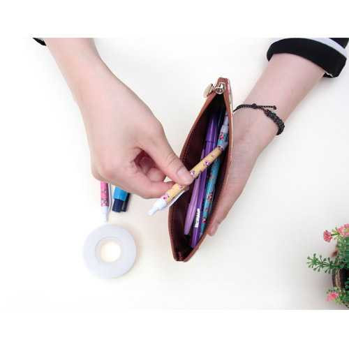 Wanna This Pour vous flower pattern slim pencil case