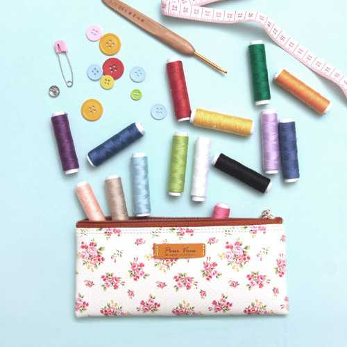 Wanna This Pour vous flower pattern slim pencil case