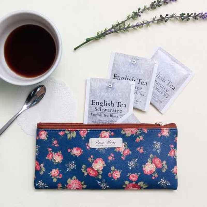 Wanna This Pour vous flower pattern slim pencil case