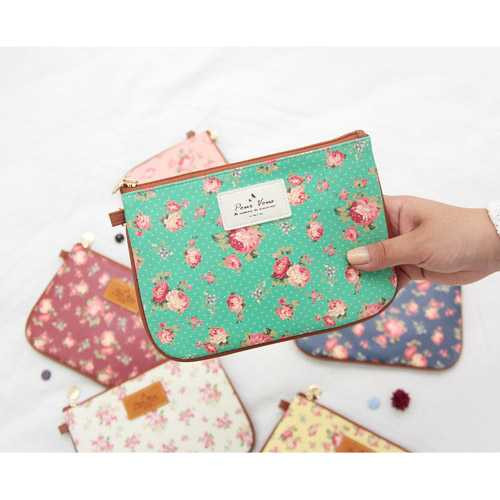 Wanna This Pour vous flower pattern clutch bag medium