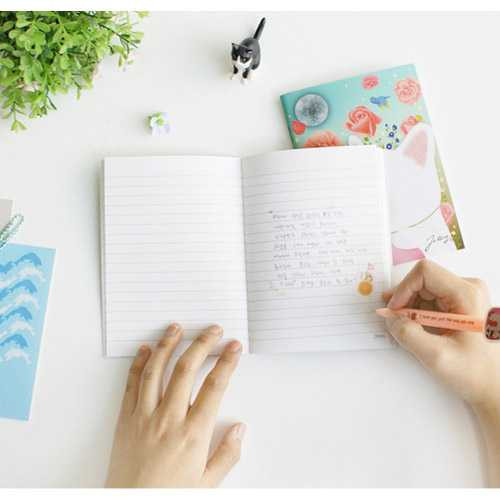 Jetoy Choo Choo cat mini lined notebook