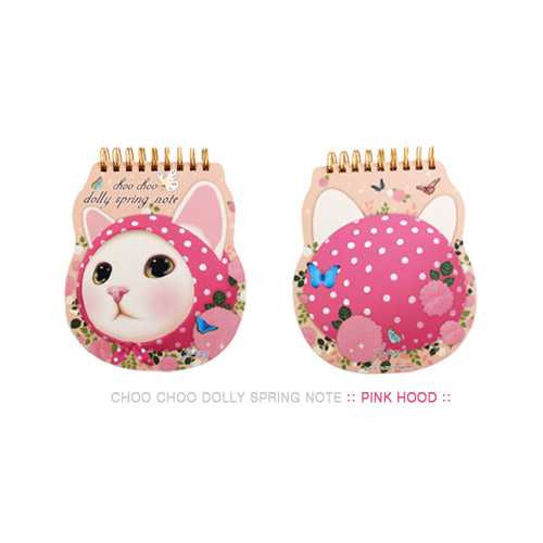 Jetoy Choo Choo cat dolly wirebound notepad