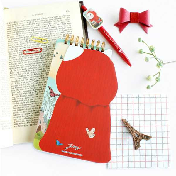 Jetoy Choo Choo cat dolly wirebound notepad