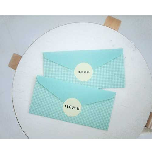 PLEPLE Pattern money envelope set with stickers