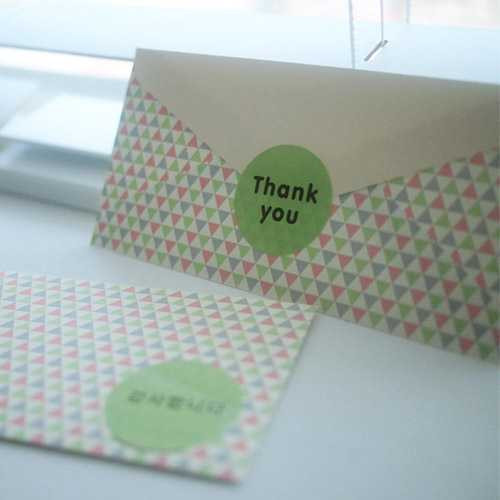 PLEPLE Pattern money envelope set with stickers