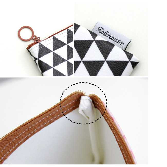 Rollercoaster Catch the moment black triangle pencil case