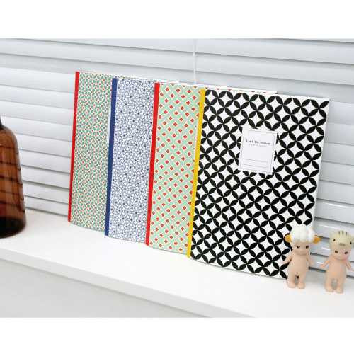 Rollercoaster Pattern A5 lined notebook