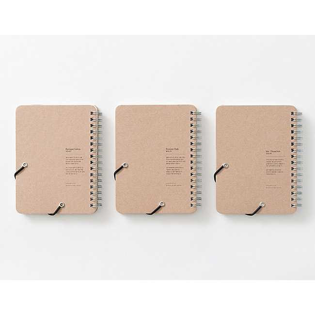Ardium Wirebound Kraft nature lined notebook small