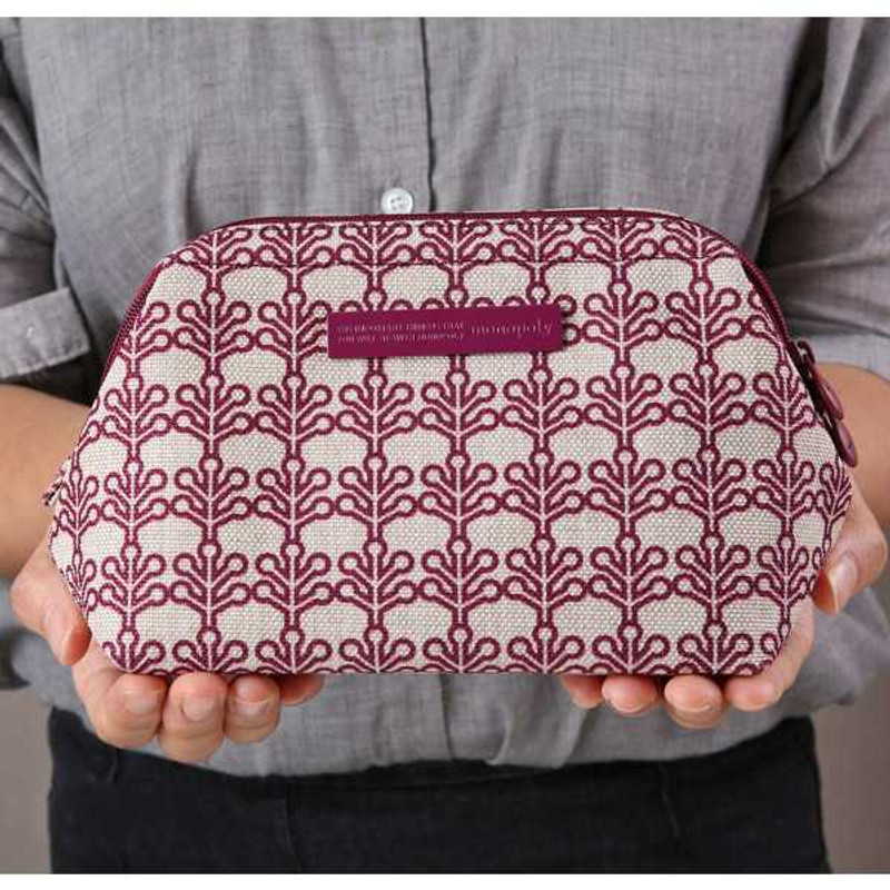 Monopoly Nature motif pattern wire travel beauty pouch Monopoly Nature motif pattern wire travel beauty pouch