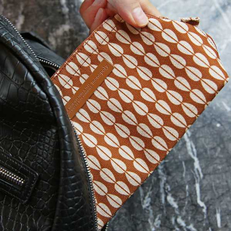 Monopoly Nature motif pattern wire travel beauty pouch Monopoly Nature motif pattern wire travel beauty pouch