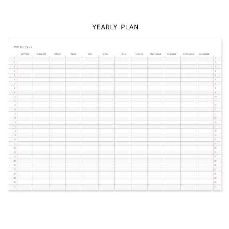 2015 Gunmangzeung Simple light monthly small dated planner