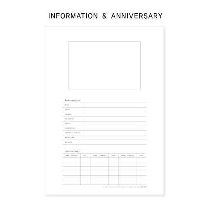 2015 Gunmangzeung Simple light monthly small dated planner