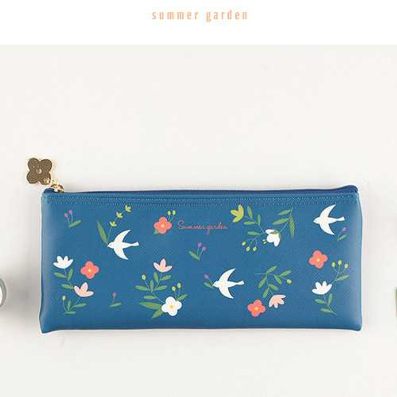 Livework Piyo cute pattern wide zipper pouch