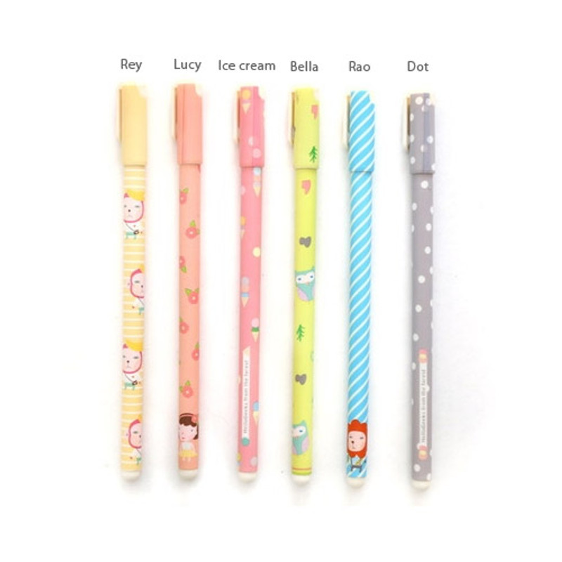Patterns of Hellogeeks cute illustration pattern black gel pen