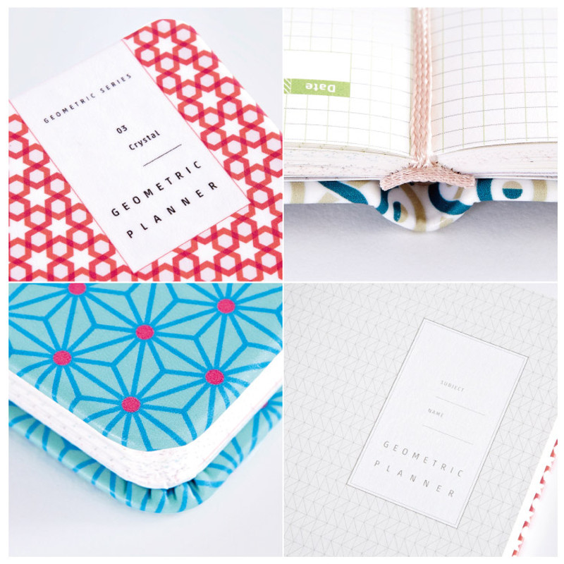 Detail of 2015 Ardium Geometric pattern undated planner