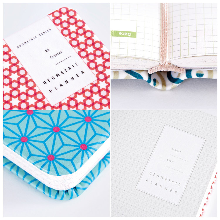 Detail of Ardium Geometric pattern undated planner